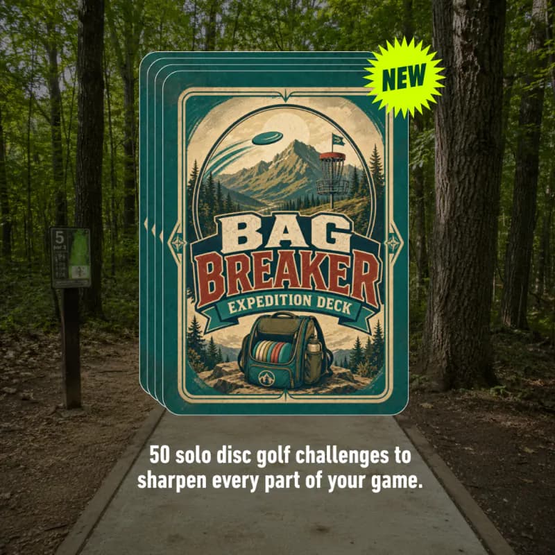 Flux Bag Breaker disc golf challenge deck social post
