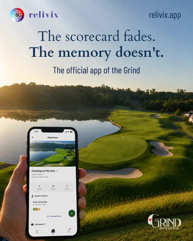The Grind Invitational campaign for the Relivix event app