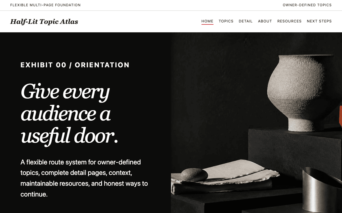 Flexible Multi-Page Website template preview